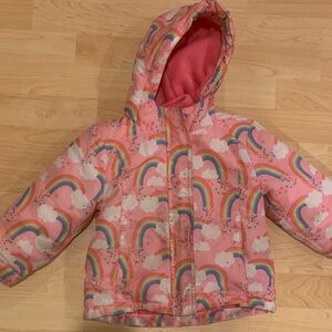 The Children's Place Pink Jacket with rainbow print, size 2T